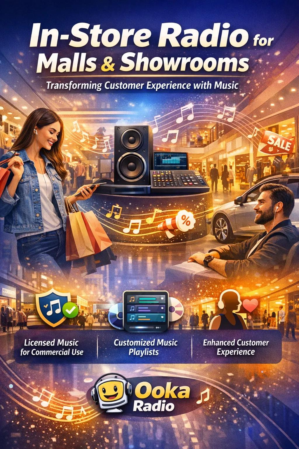 In-Store Radio for Malls and Showrooms: How Ooka Radio Transforms Customer Experience